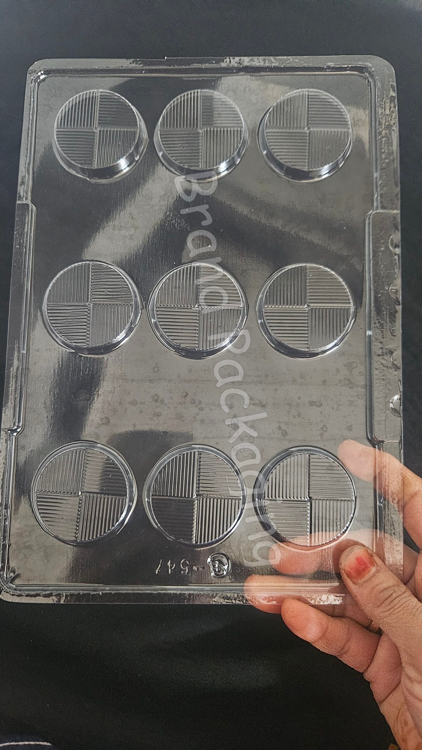 Round Chocolate Mould | Plastic Chocolate Mould | Chocolate Plastic Bar mould - 547