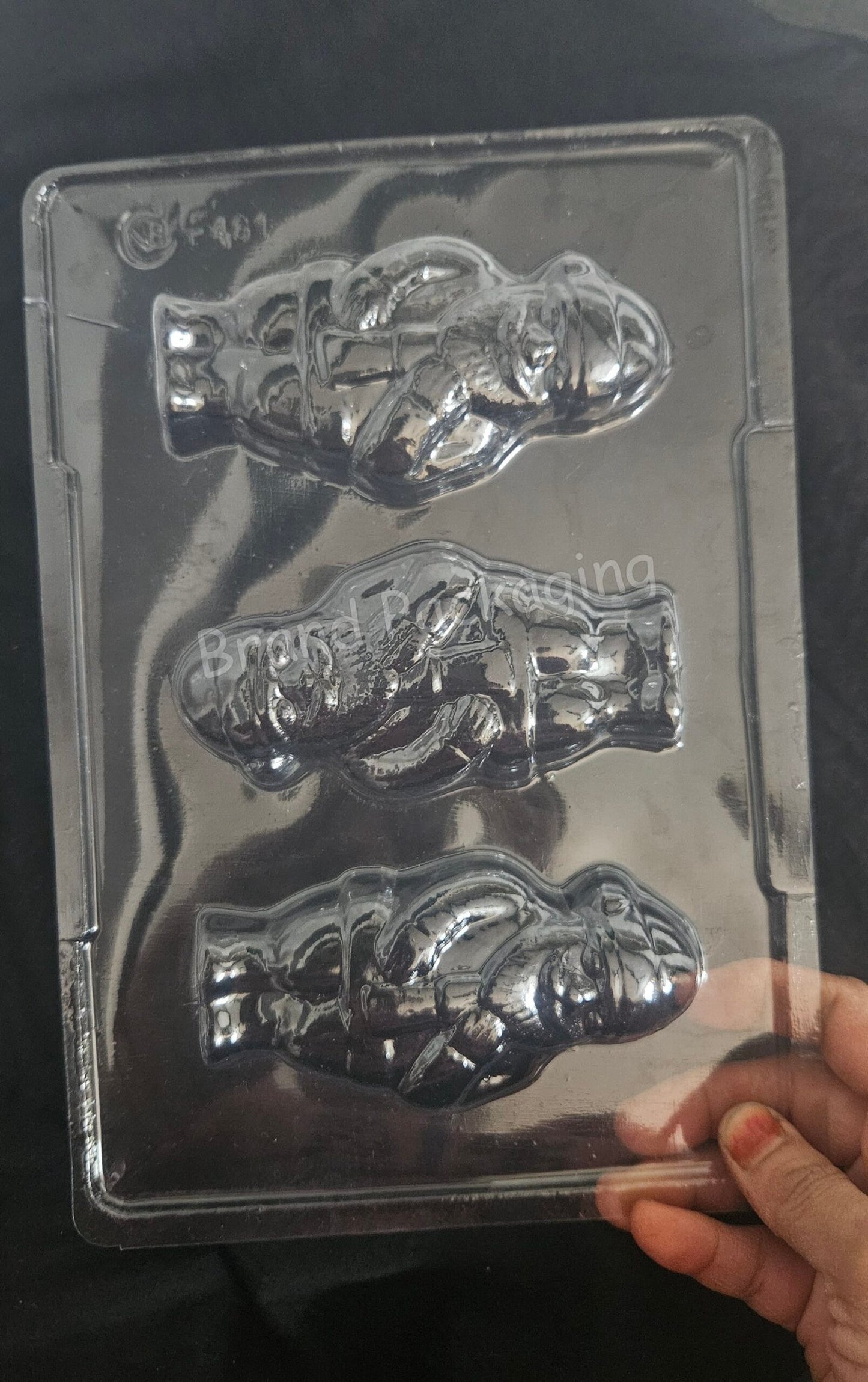 Medium Size Santa Shape Plastic Chocolate Mould - 461