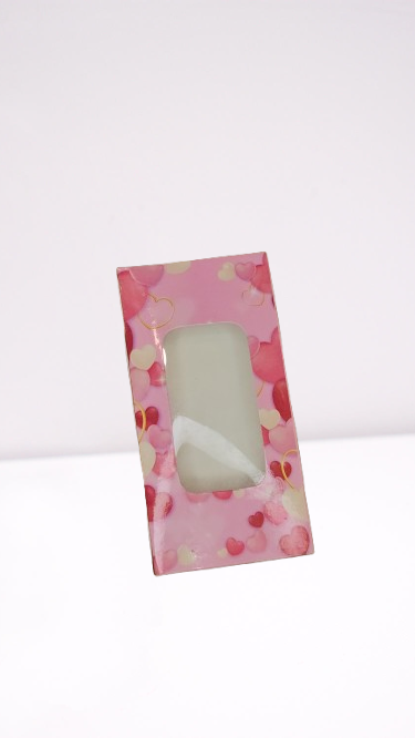 Heart Printed Premium Quality Pink Bar Box – Vibrant, Sturdy & Stylish - Pack of 10