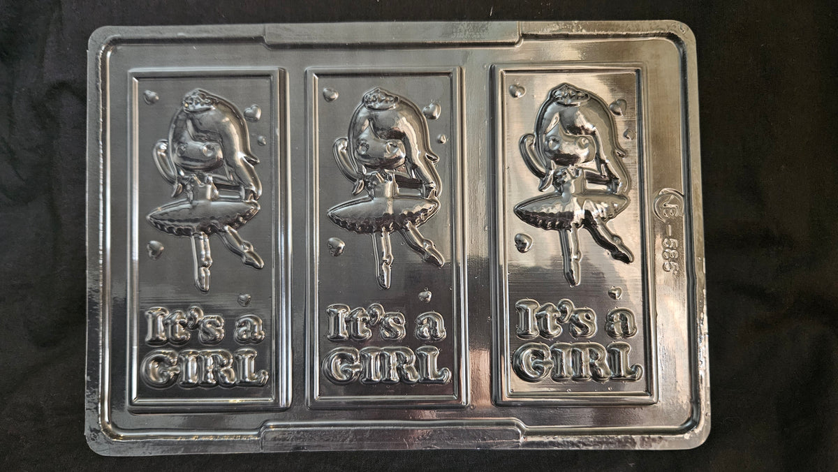 It's a Girl Chocolate Bar Mould (50-55gm) PVC Chocolate Mould - 585