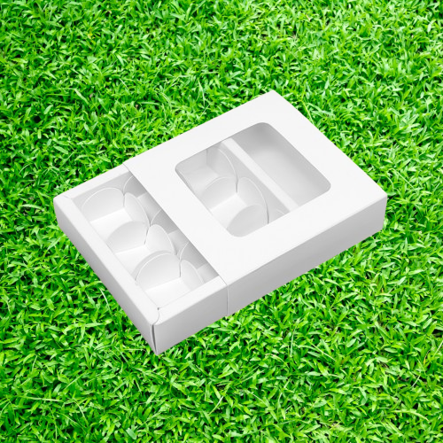 9 Cavity Chocolate Box (5.5x5.5x1.5 Inches) (Pack of 10)