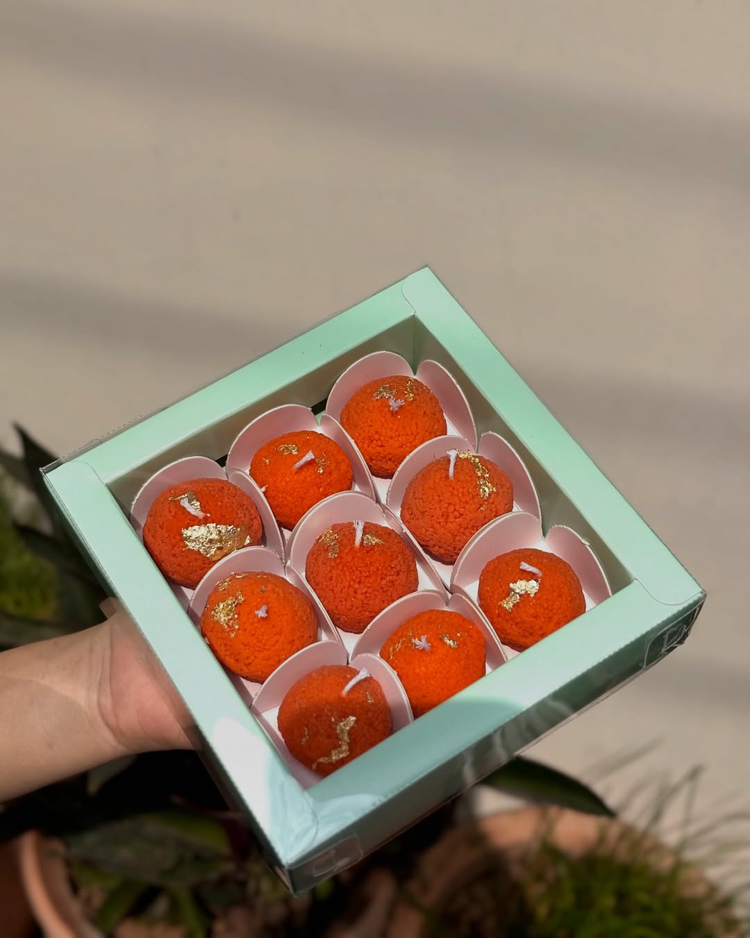 9 Cavity Multi-Purpose Chocolate Box | Gift Box for Chocolates, Candles, Truffles, Mithai (Pack of 10)