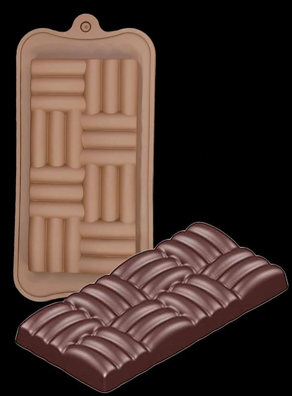Big Woven Design Silicon Chocolate Bar Mould | Woven Design Silicon Chocolate Bar Mould