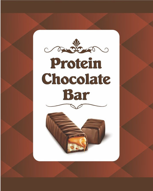 Protien Chocolate Bar Stickers (12 Stickers) (4*4 inch)