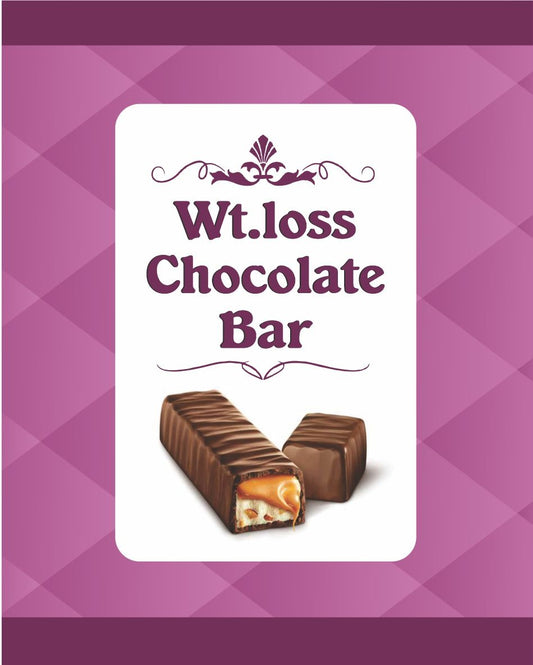 Weight Loss Chocolate Bar Stickers (4*4 inch 12 Stickers in a sheet)