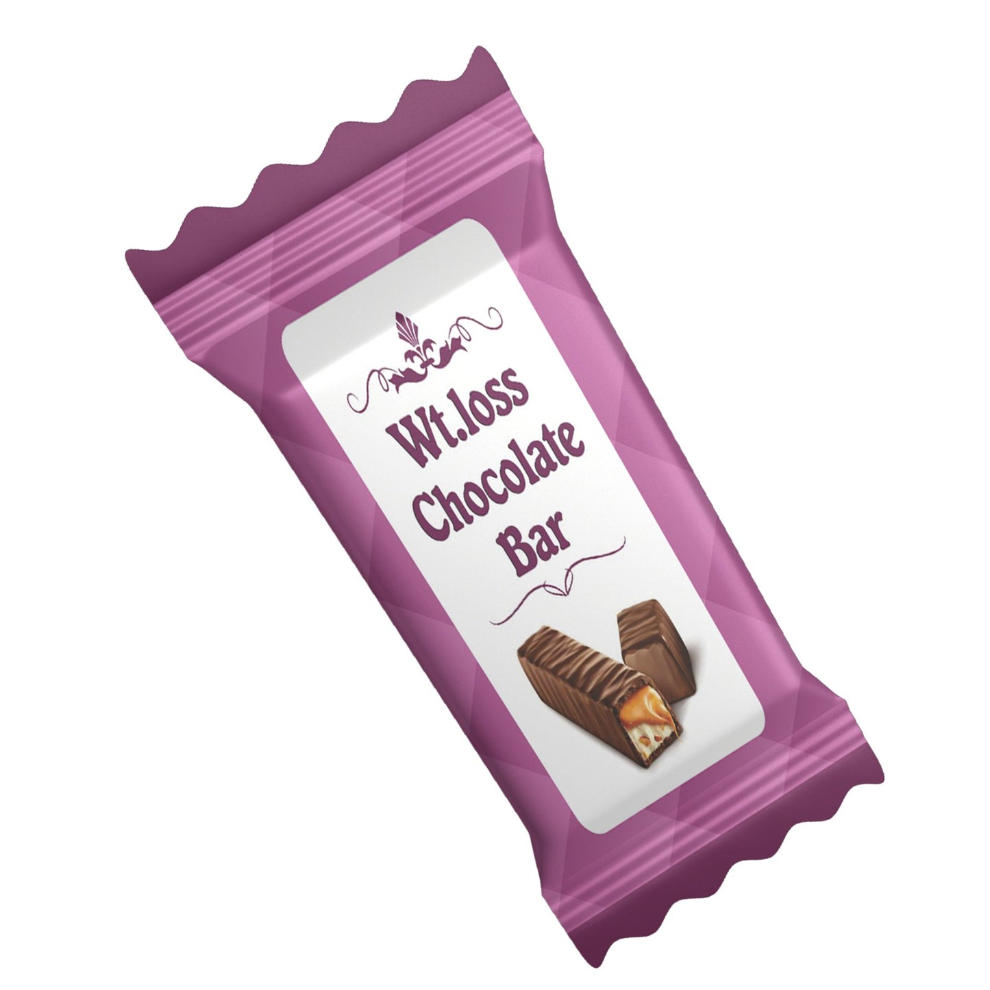 Weight Loss Chocolate Bar Stickers (4*4 inch 12 Stickers in a sheet)