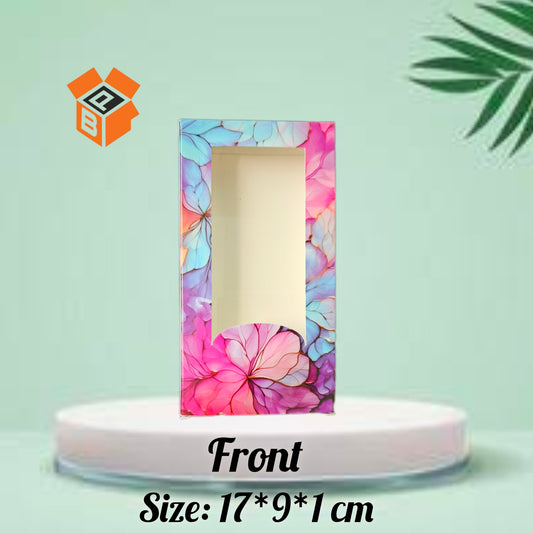 Big Chocolate Bar Packaging Box | Silicon Mould Chocolate Bar Box in Mix Design (Set of 10) Kunafa Bar Box