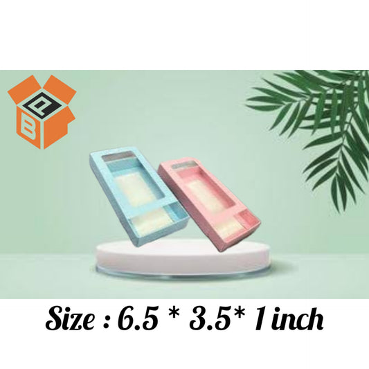 Zumbo Size Big Sliding Bar Boxes for 80-150gm Bars (Pack of 10) (White, Red, Pink & Blue) Kunafa Bar Box