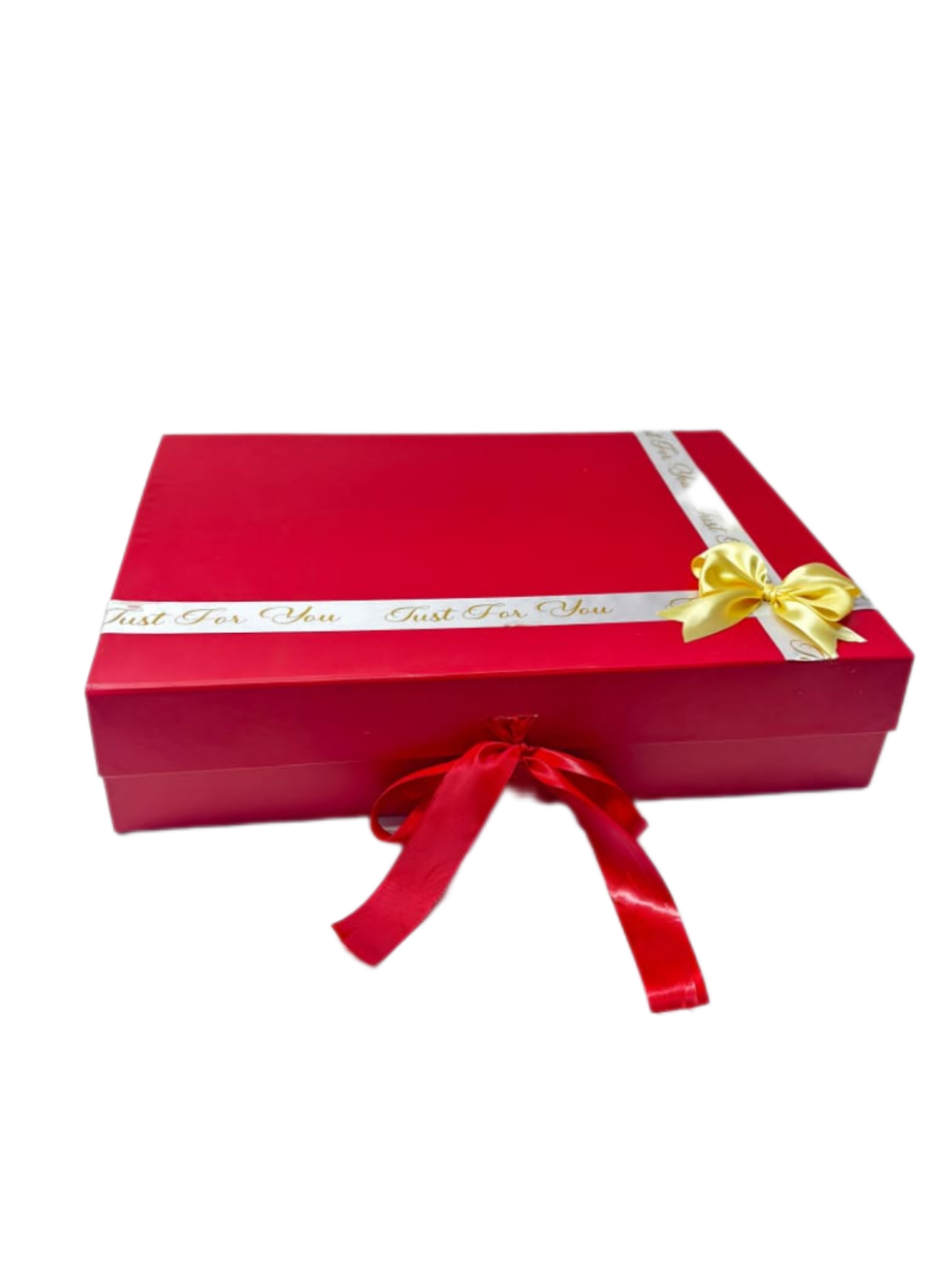 Valentine Special Red Colour Rigid Hamper Box | Rigid Hamper Box - 12x 10x4 Inches