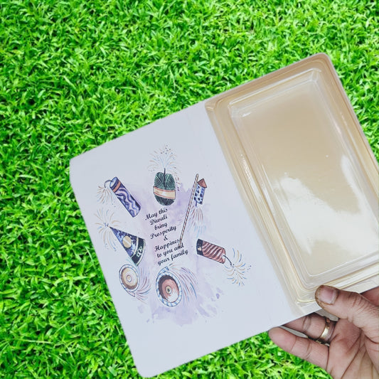 Happy Diwali Chocolate Bar Book for 50-60 gm chocolates