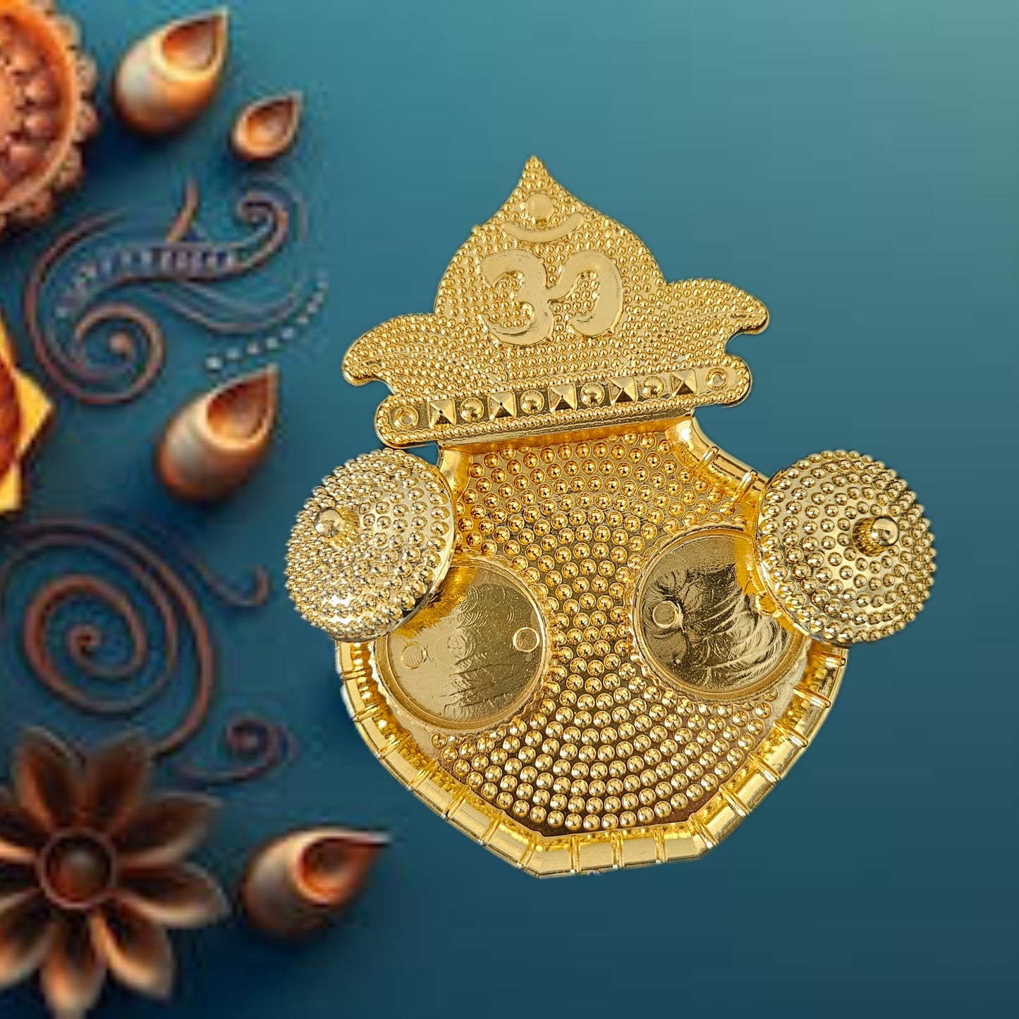 Kalash Shape Kumkum Roli Medium size Plate for Festive & Gifting Purpose