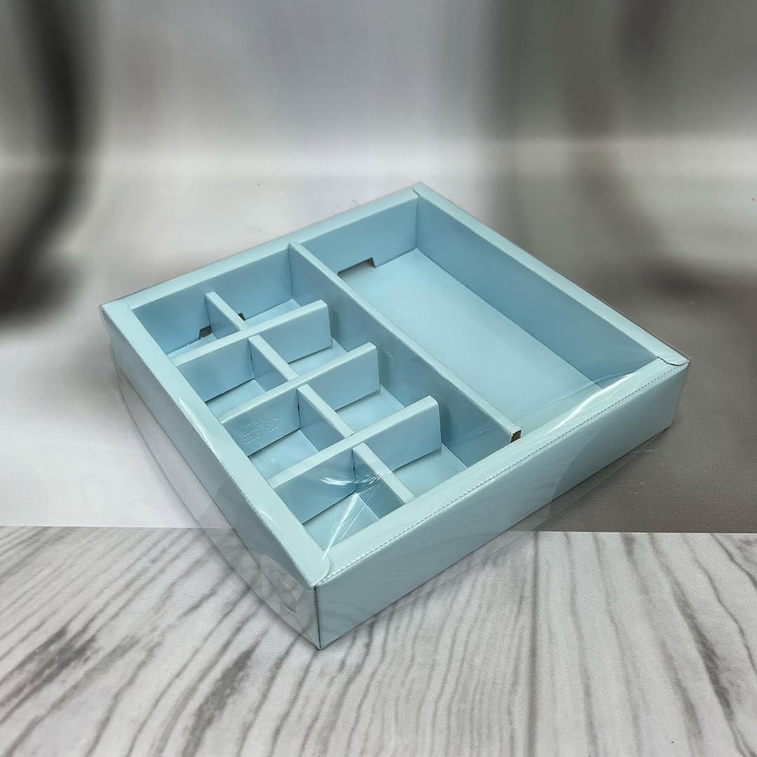 8+1 Multi-Purpose Hamper Box | Fits 8 Chocolates & 1 Bar | Festive & Gifting Packaging (Set of 10)