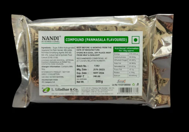 Pan Masala Flavoured Compound | Nandi – 500gms | Perfect for Chocolates, Cakes & Desserts