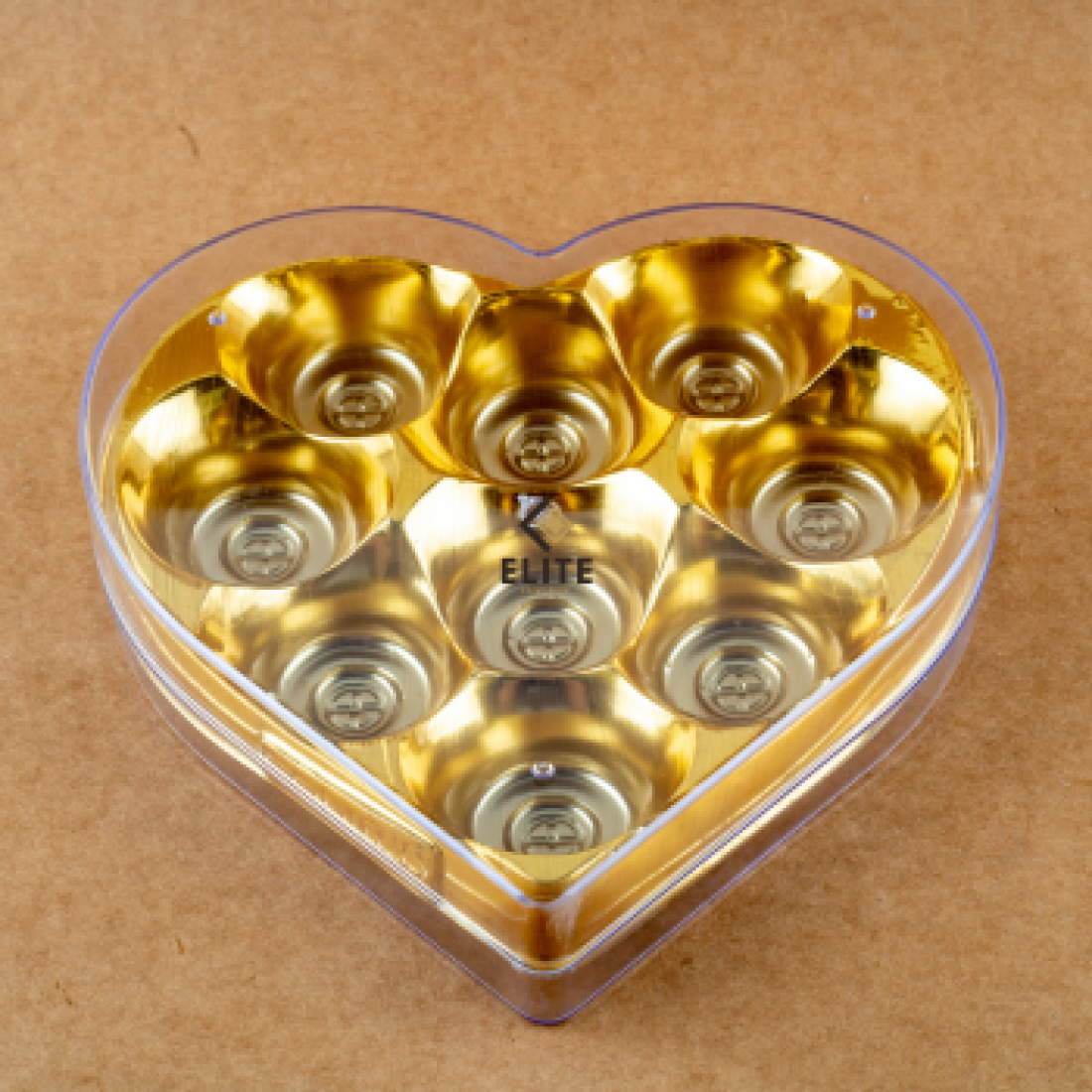 9 Cavity Acrylic Boxes for Chocolates & Truffles (Set of 10)