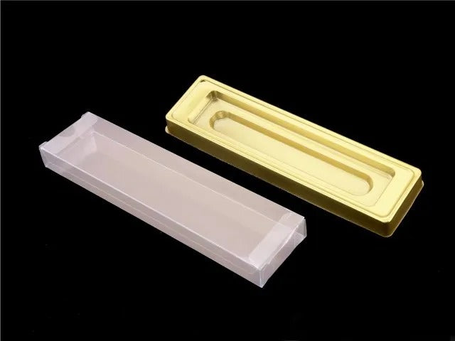 Single Choco PVC (Gold) Pack of 10 | One line PVC Chocolate Box