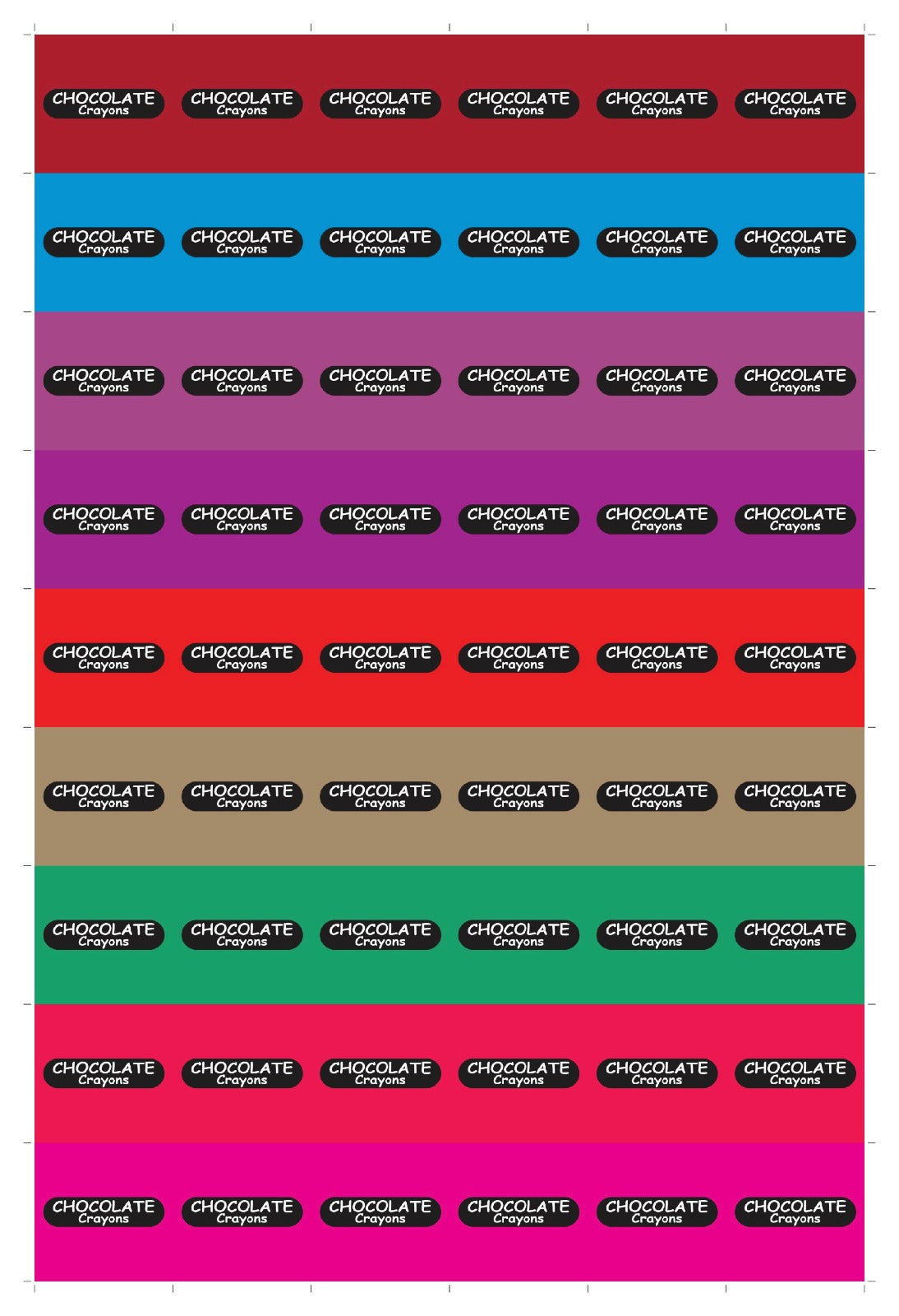 Small Crayon Packing Set of 12 (with 2 sticker Sheets) - With Stickers