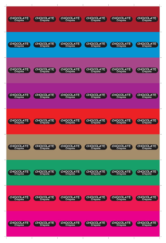 Small Crayon Packing Set of 12 (with 2 sticker Sheets) - With Stickers