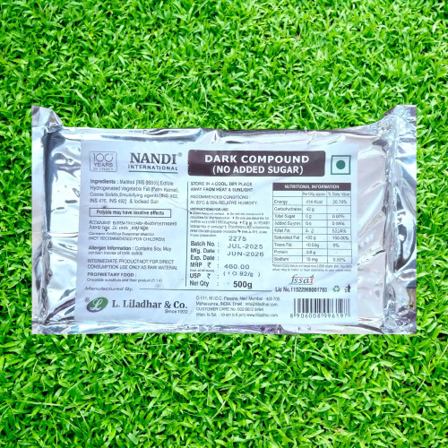 Sugar Free Dark Compound Nandi Brand (500gm) | Sugar Free Dark Compound