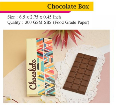Premium Chocolate Bar boxes (Pack of 10) (Designer Chocolate Bar Boxes)