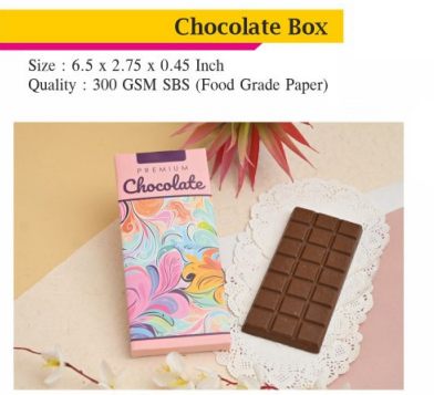 Chocolate Bar boxes (Pack of 10)