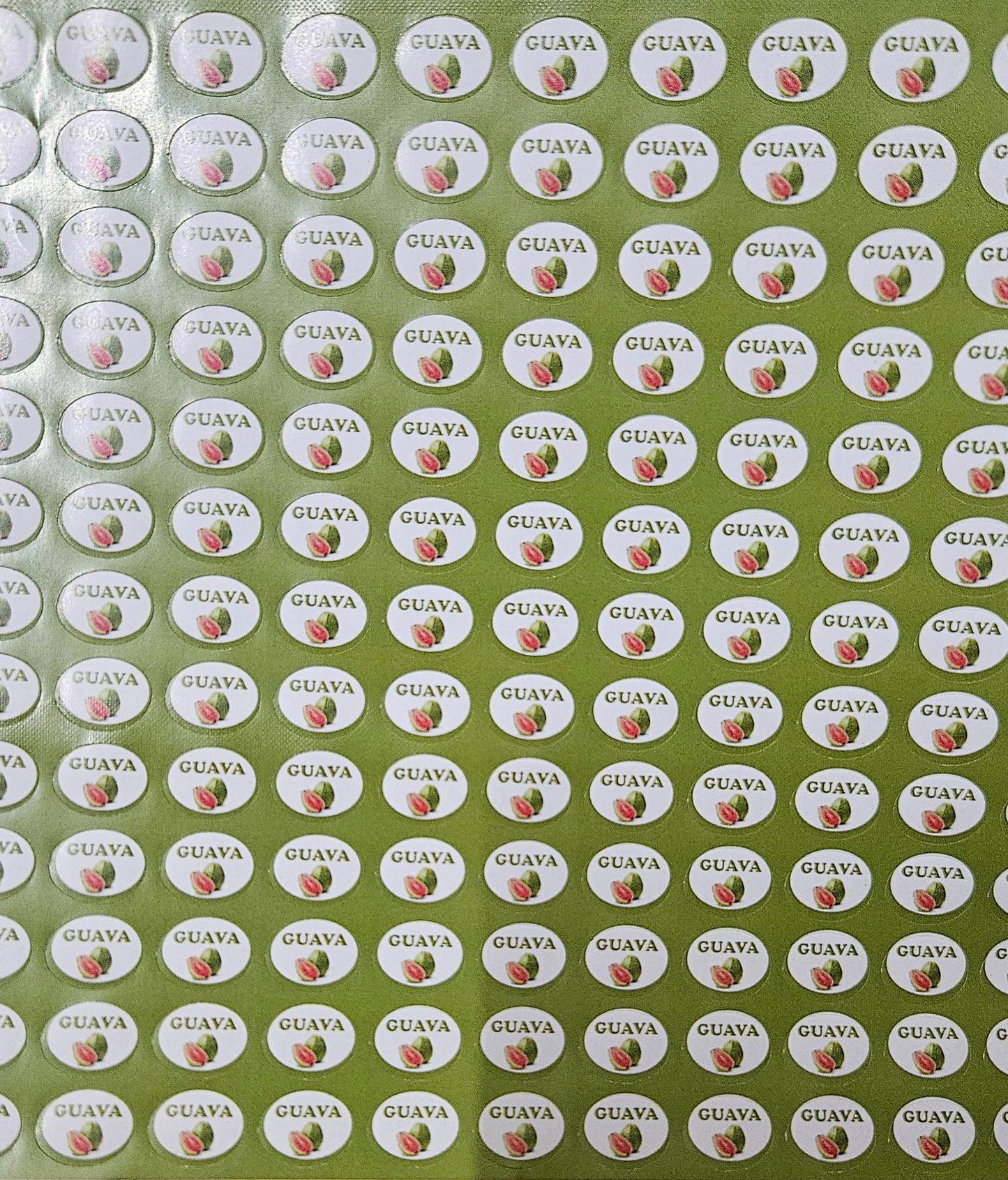 Guava Flavour Small 0.5 inch Chocolate Stickers