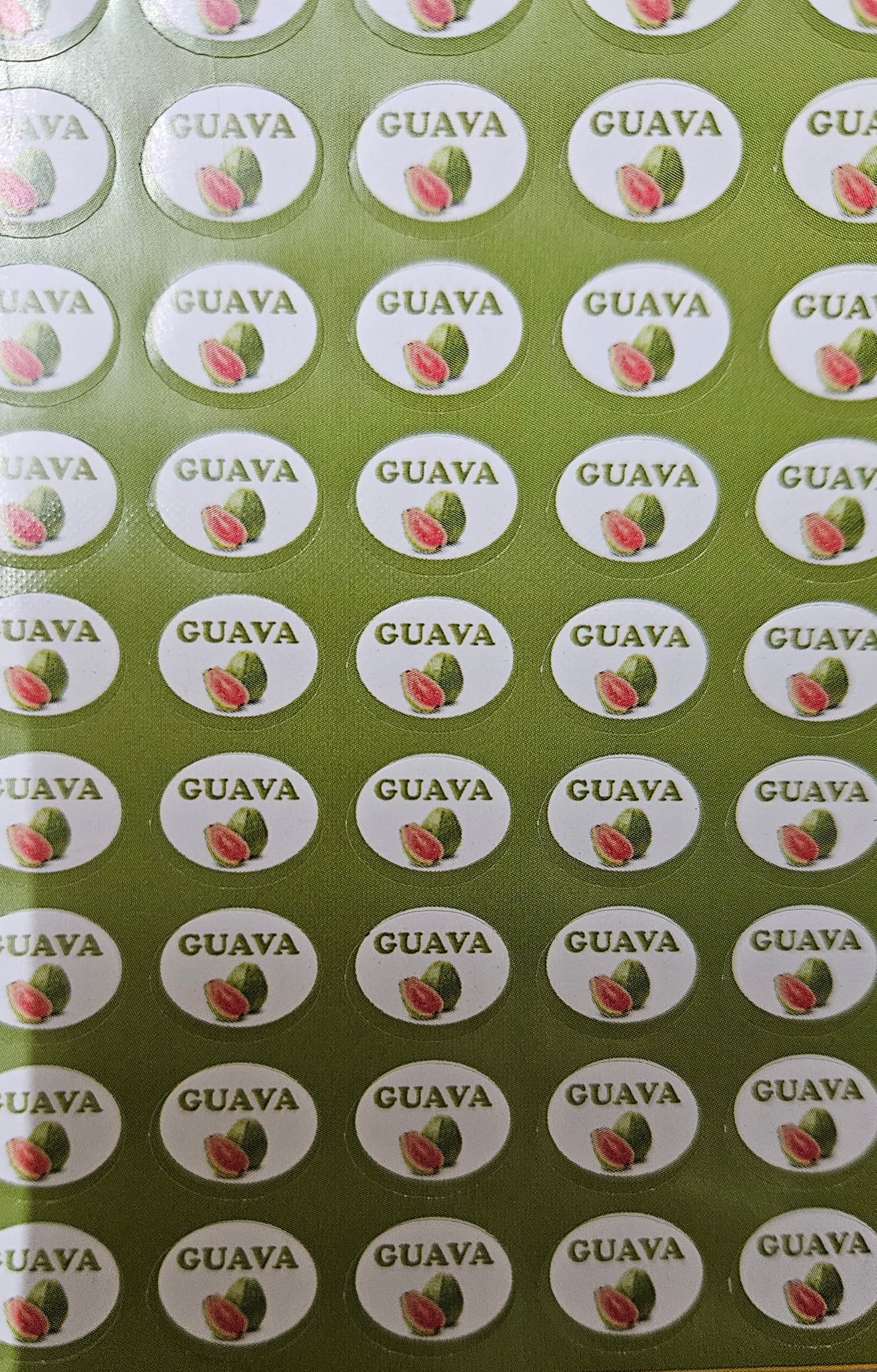 Guava Flavour Small 0.5 inch Chocolate Stickers