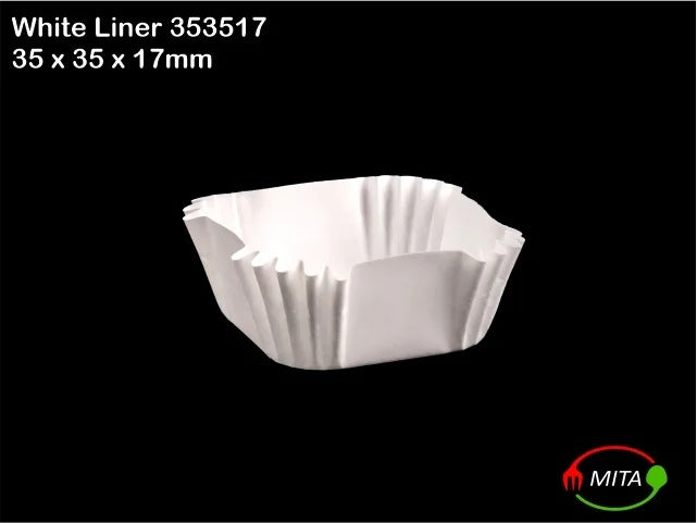 MITA Paper Liner Square 353517 White Pack of 1000
