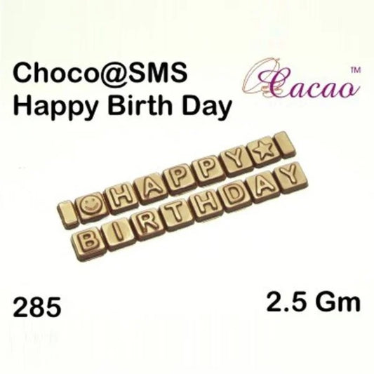 Mould 285 HAPPY BIRTHDAY SMS LETTERS