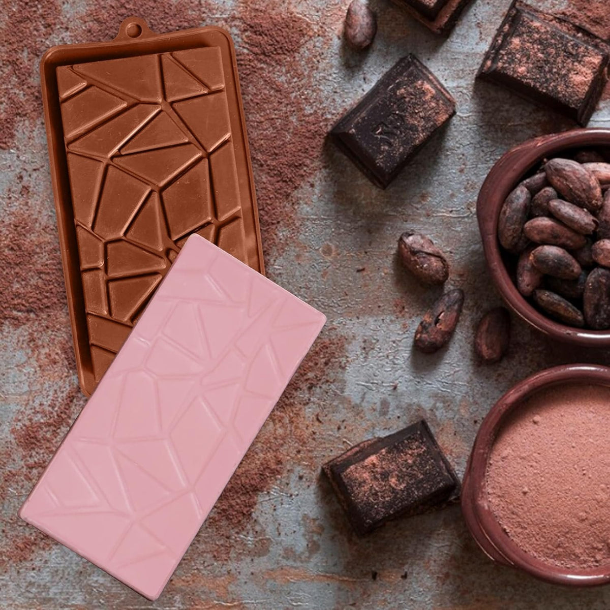 Silicone Chocolate Bar Mould | Break Stone Chocolate Bar Mold