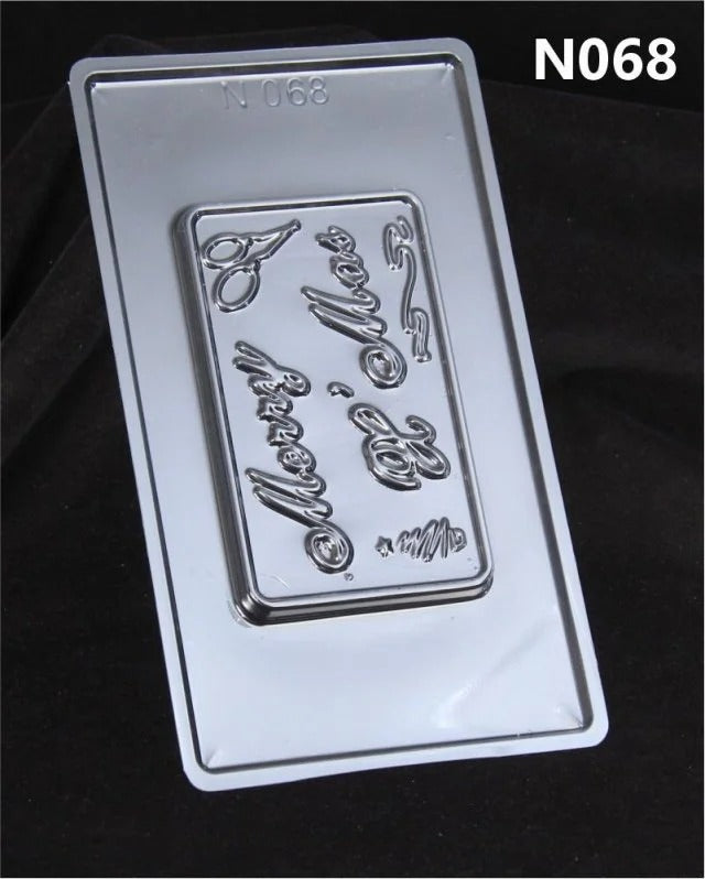 Mould 068 Merry X-Mas Zumbo Bar Mould (180-200gm)