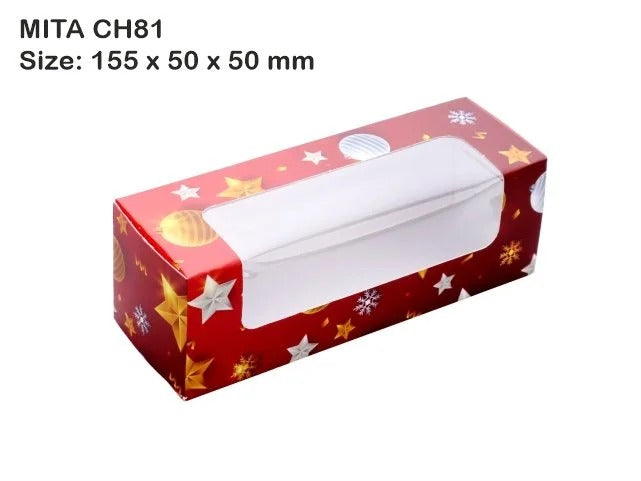 Xmas Macaron Box CH81 Pack of 10