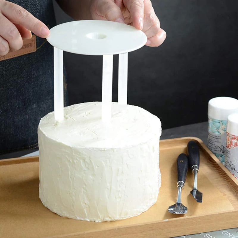 4 in 1 Plastic White Dowel Rods for Tiered Cake Construction