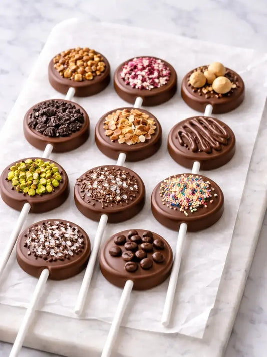 12 in 1 Lollipop Chocolate Mold | Plain Lollipop Chocolate Mould
