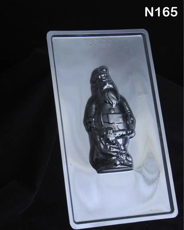 Santa Shape Chocolate Bar Mould - N165 | Medium Size Santa Chocolate Mould