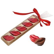 5 Choco Lips PVC (Gold) Pack of 10 | 5 Chocolate Lips Box