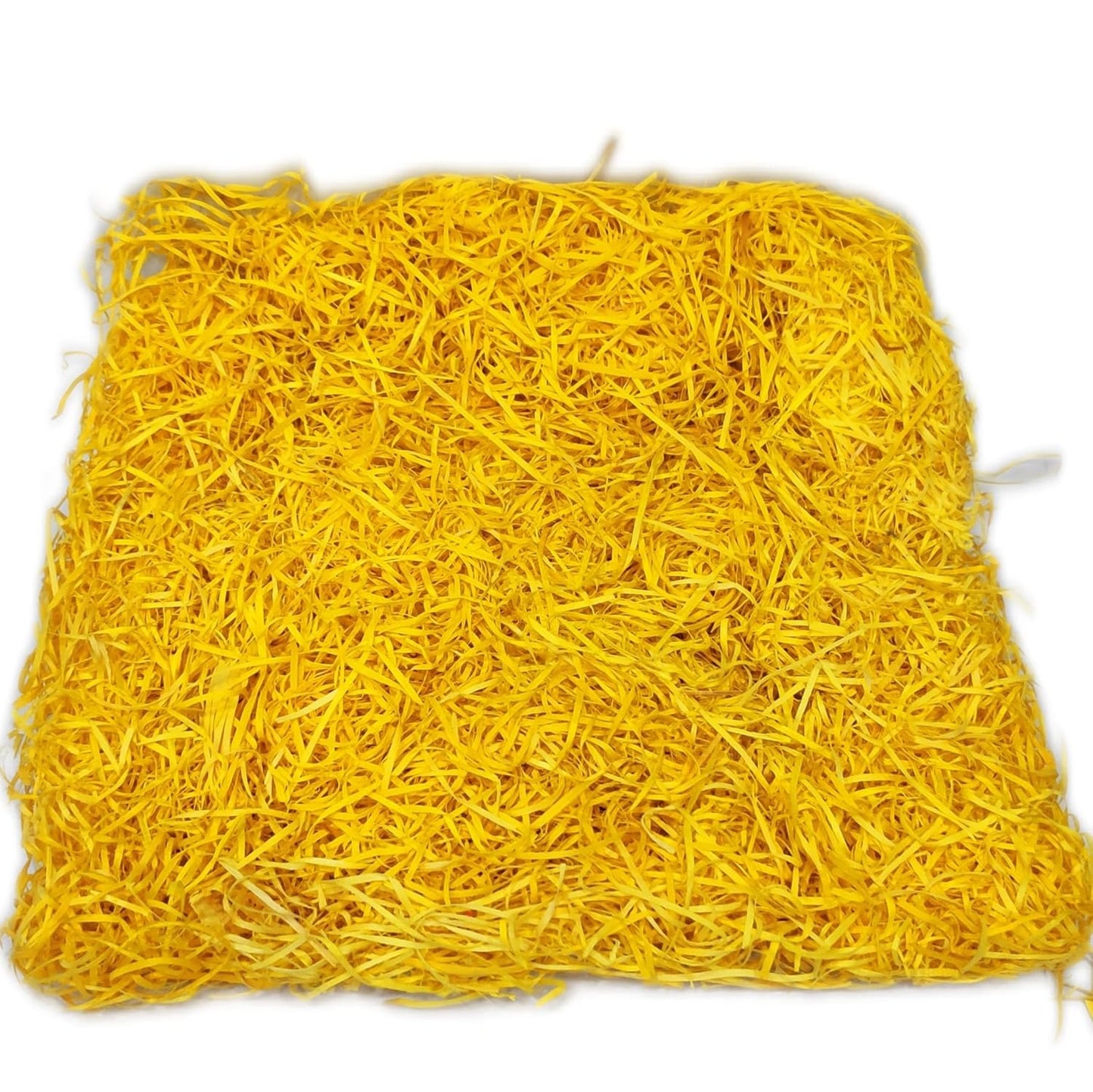 Golden Yellow Shredded Paper Grass for Hamper Decoration (40-50gm)