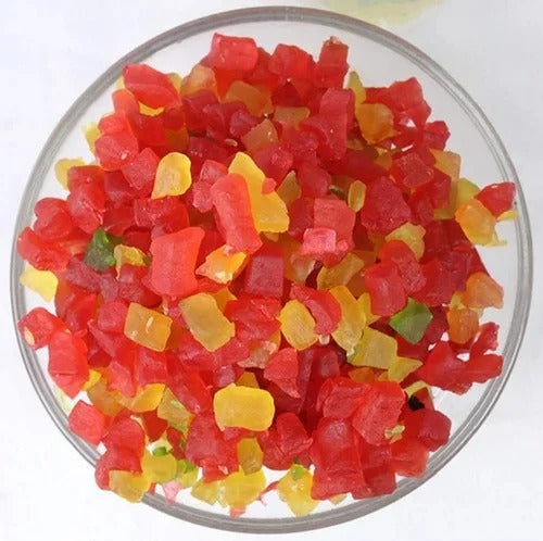 Mixed Colour Tutti Frutti - 250gm