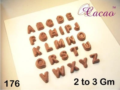 A-Z Alphabet Mould 2-3 gm