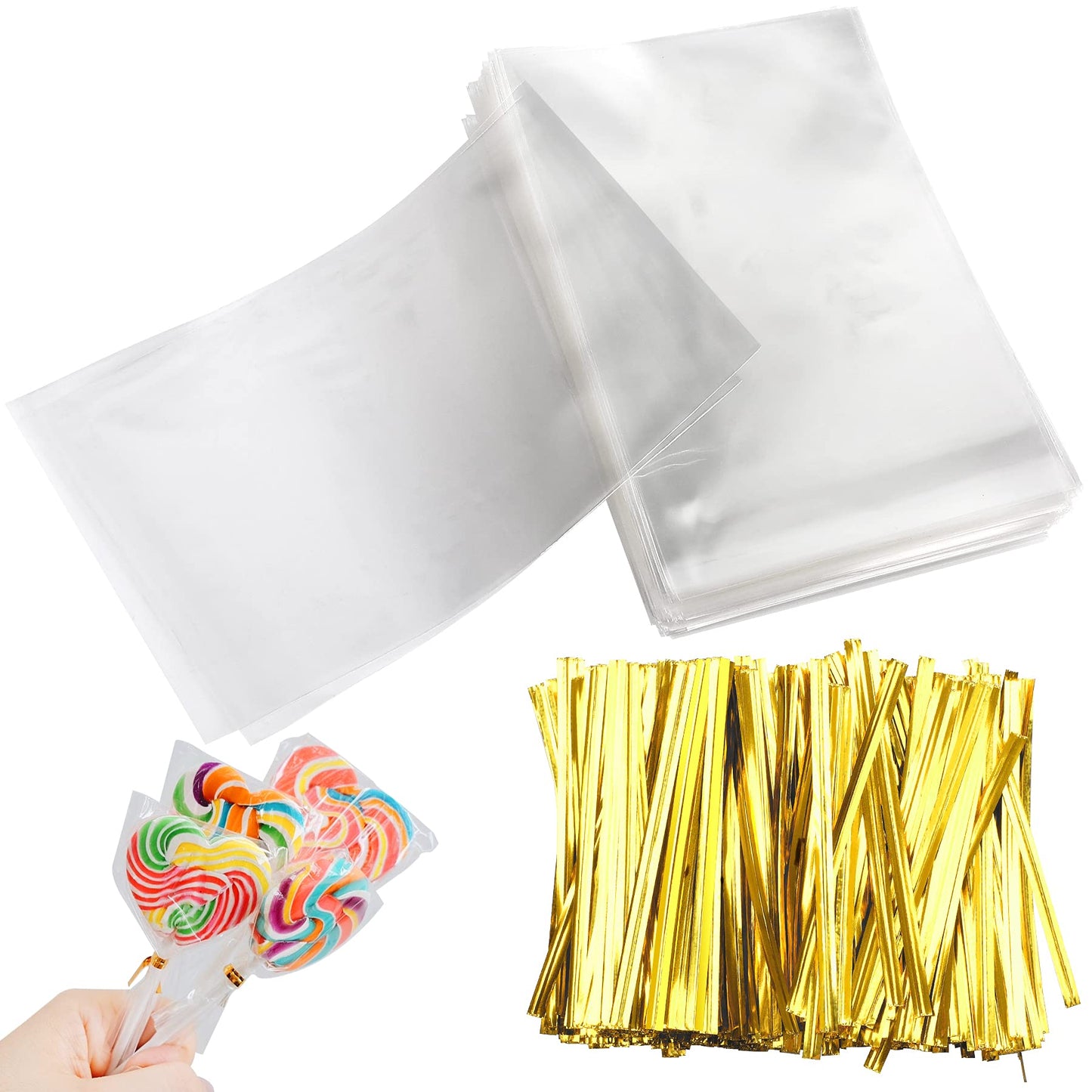 Lollipop Covers with Twist ties (Pack of 50 & 100)