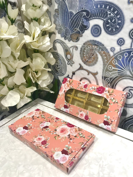 8 Cavity Chocolate Box (Pack of 10) Mix Colour