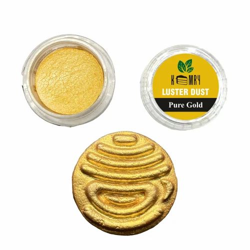 KEMRY Luster Dust Pure Gold -5gm | Gold Dust | Glitter Shine Dust | Decorate your Cupcakes, Cakes, Chocolates & Confectionery