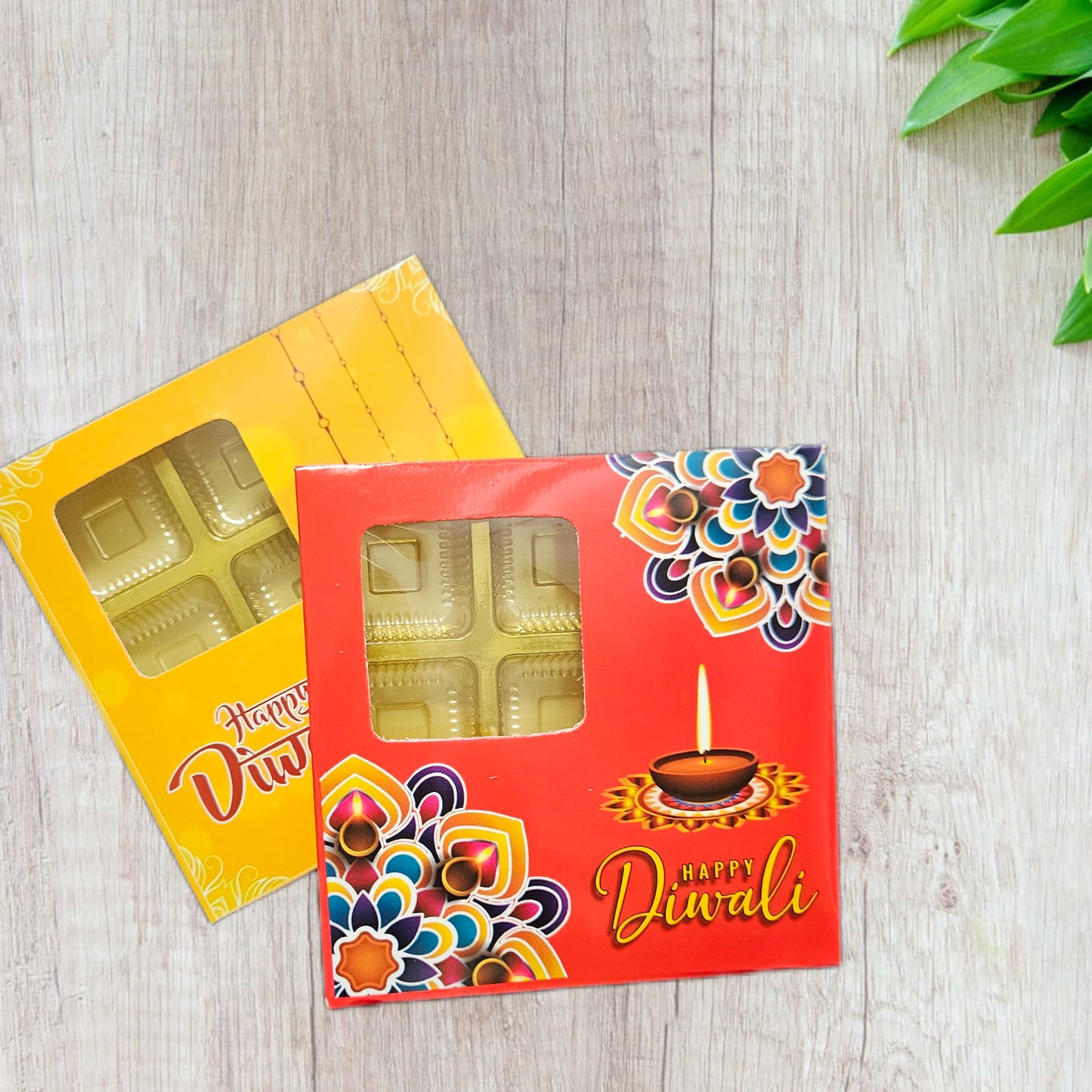 Happy Diwali 9 Cavity Folding Box (Set of 10)