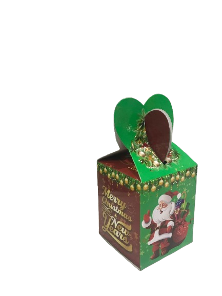 Multi purpose Merry Christmas Small Chocolate box (Pack or 5) for cupcake, chocolates & gifte