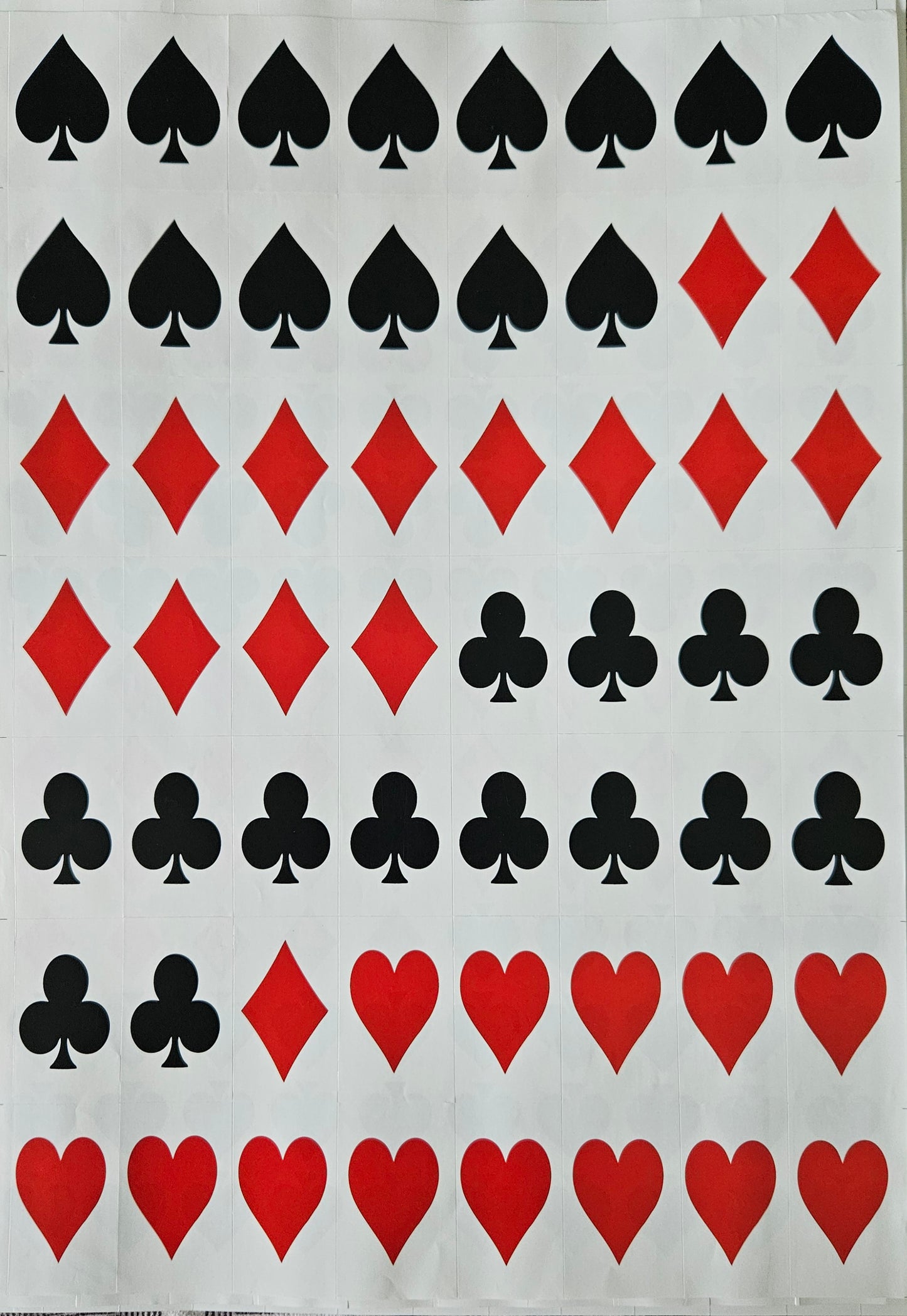 Play Card Design Sticker 2 inch for mini bars