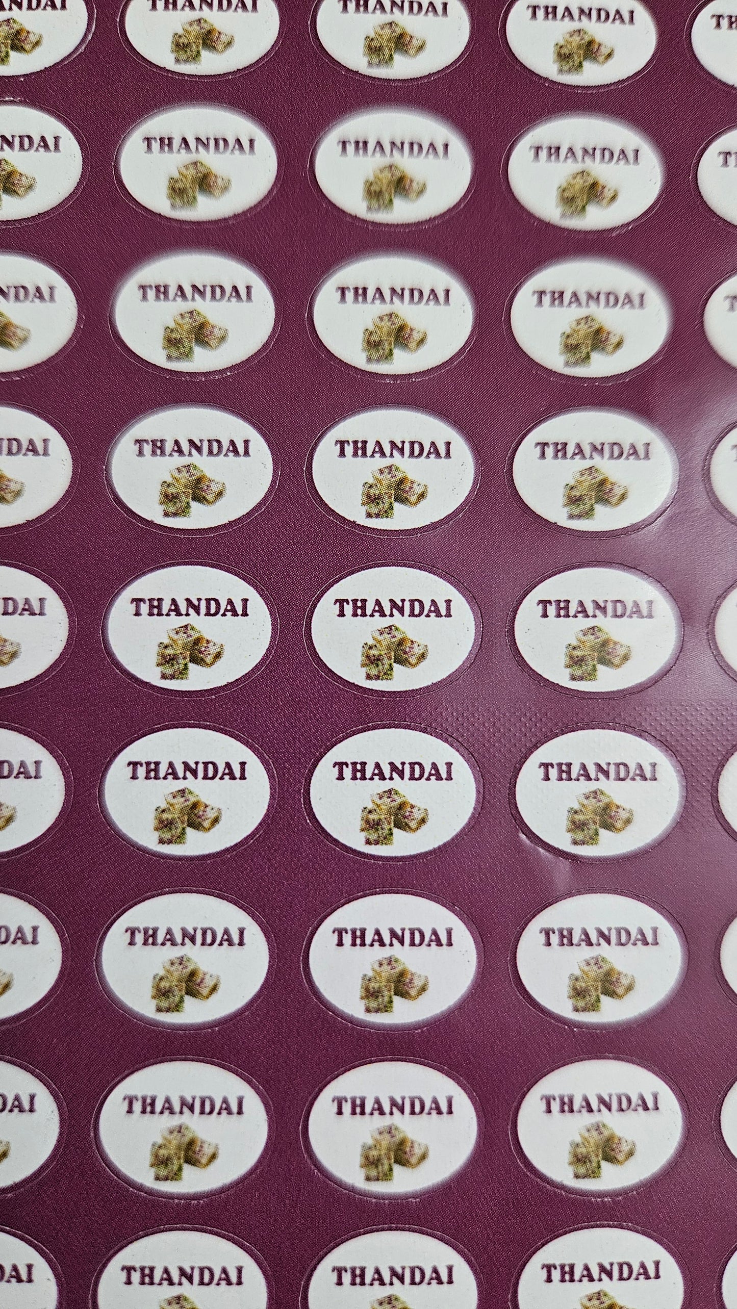 Thandai Flavour Small 0.5 inch Chocolate Stickers