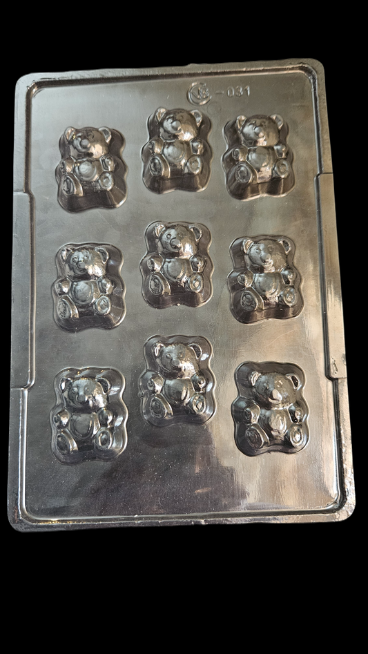 Small Teddy Bear Chocolate Mould | Plastic Chocolate Mould - 031