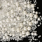 Mixed Size White Pearl Sprinkles (Sugar Balls) 1.5, 3, 4, 6 & 7 mm