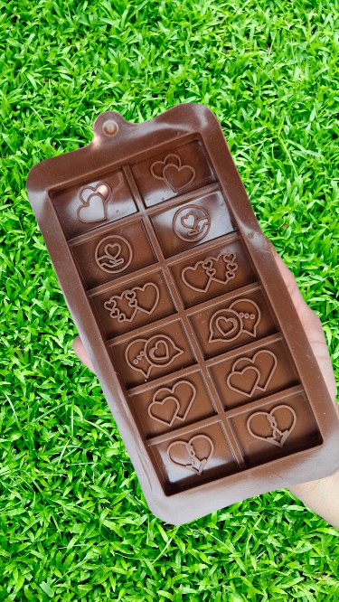 Valentine Special Silicon Bar Chocolate Mould (80-100gm)