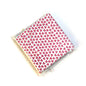 Single Colour Heart print Chocolate Wrapper |  Red Hearts with Silver Chocolate Wrapper-200 pcs
