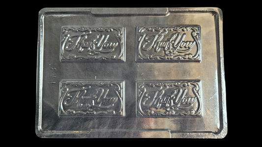Thank you Mini bar chocolate mould | Thank you Chocolate mould - 179